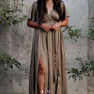 Baltic Born Sicily Satin Maxi Dress